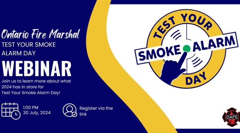 Test Your Smoke Alarm Day Webinar with the OFM